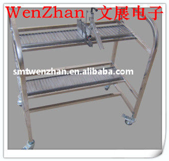 1x0.9x0.8m SMT Feeder Carts FUJI XP Feeder Cart Silver Color For Storage