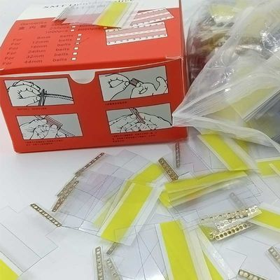 Yellow SMT Double Splice Tape With Copper Clip Buckle 8mm 12mm 16mm For Material Splicing