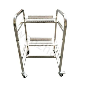 Aluminum Alloy JUKI SMT Feeder Carts 2 Layers With Omni Directional Wheel
