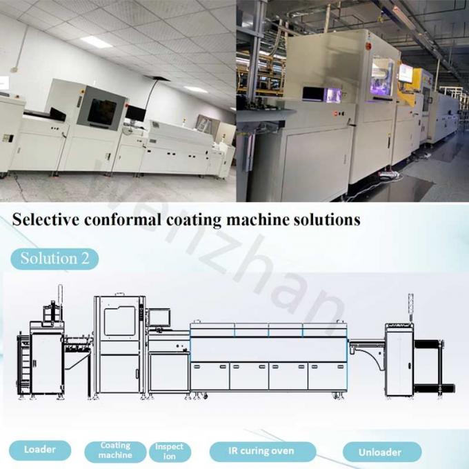 Automated SMT Line Machine PCB Three Axis Conformal Coating Inspection Spray Equipment 2