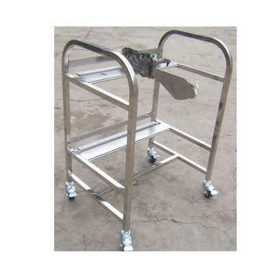 Aluminum Alloy JUKI SMT Feeder Carts 2 Layers With Omni Directional Wheel