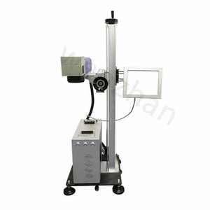 CO2 Flying Laser Marking Machine WZ-103F For Craft Gifts Clothing Shoes Bags And IC Industry