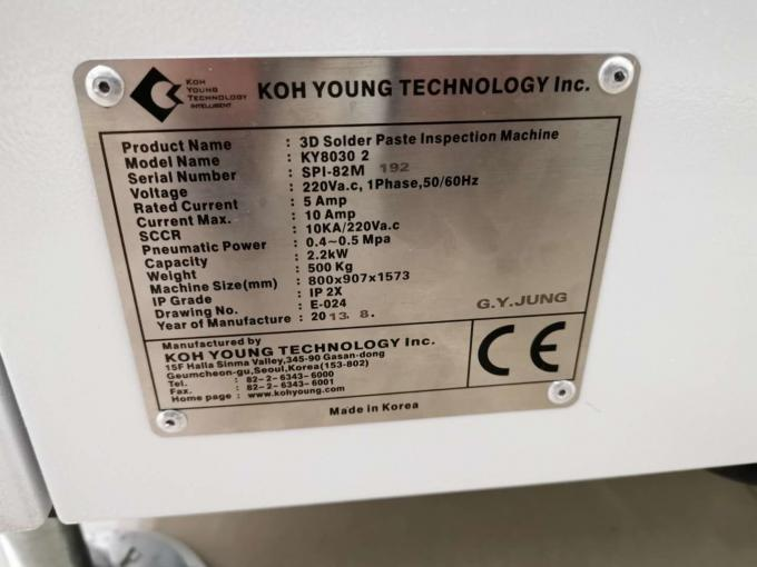 Машина для сборки печатных плат SPI Machine 3D KOH YOUNG KY8030 SMT SPI Machine 2