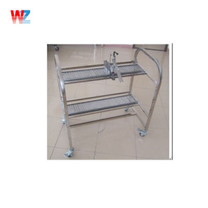 1x0.9x0.8m SMT Feeder Carts FUJI XP Feeder Cart Silver Color For Storage
