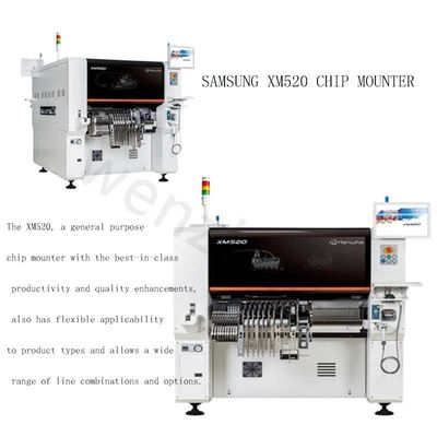 SMT SAMSUNG HANWHA XM520 HS Chip Mounter Machine For SMT PCB Assembly Line LED