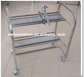 1x0.9x0.8m SMT Feeder Carts FUJI XP Feeder Cart Silver Color For Storage
