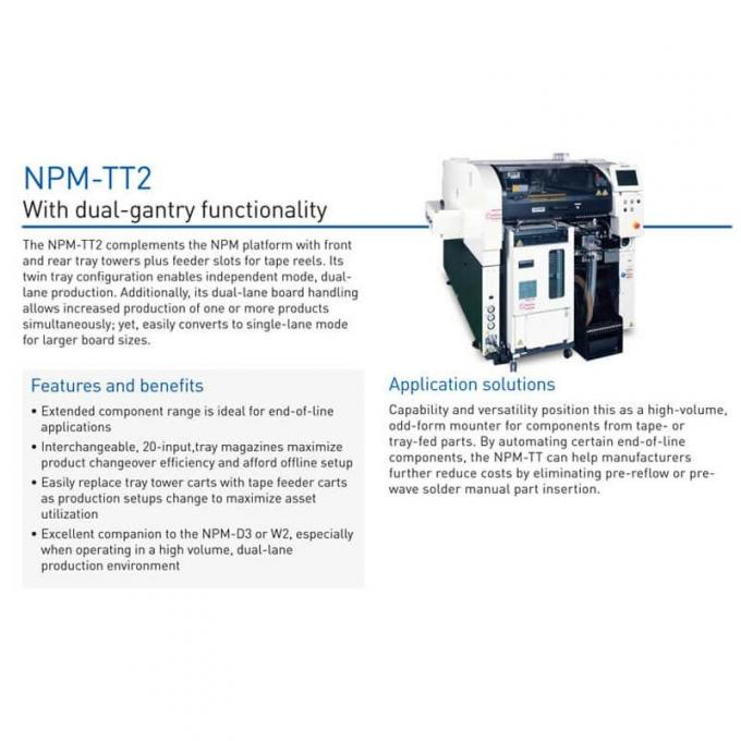 PCB SMD Assembly Machine ﻿Surface Mount Placement Equipment NPM-TT2 LED Pick and Place Machine 0