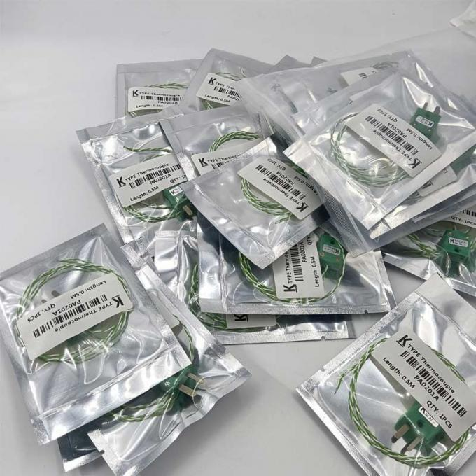 fiberglass PFA PTFE SMT Spare Parts 20AWG 24AWG Easy Plug MICC Thermocouple K Type 0