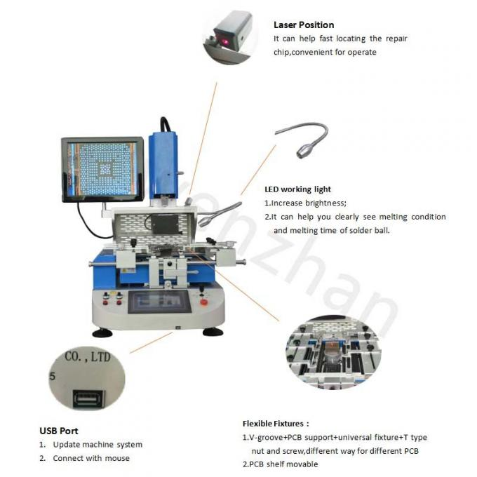 High-Precision SMT PCB Line Machine SMD BGA Rework Station Machine 4