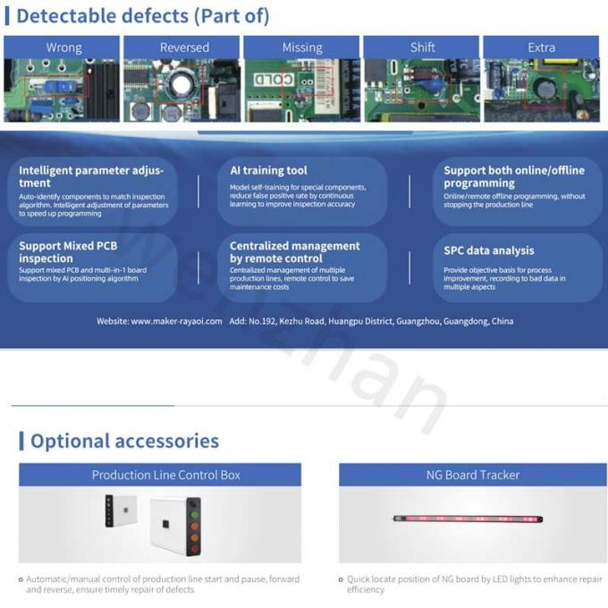Интеллектуальный онлайн/оффлайн THT AOI AIS203B-HW AIS203P-HW Анализ данных AI AOI MACHINE для поддержки смешанной печатной платы 3