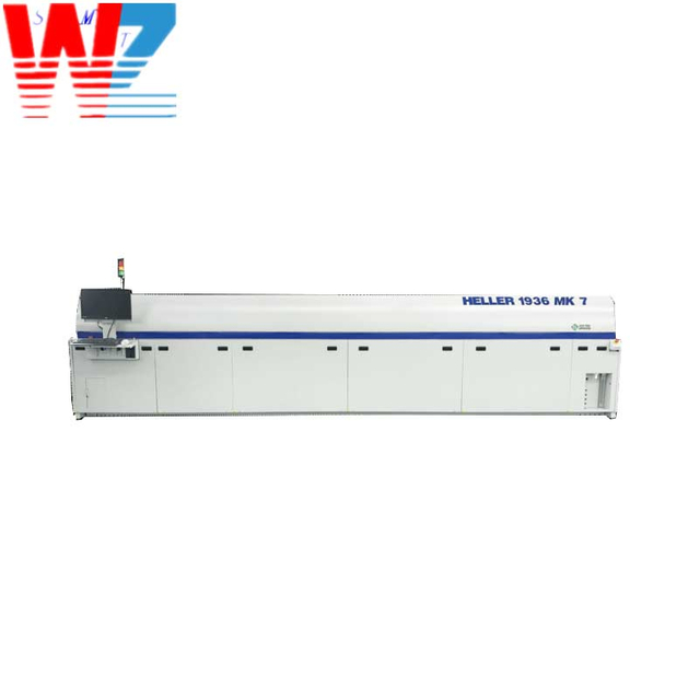 High Efficiency 10 Zones Heller 1936 MK7 Reflow Oven Soldering Machine for Large Scale SMT Production Line